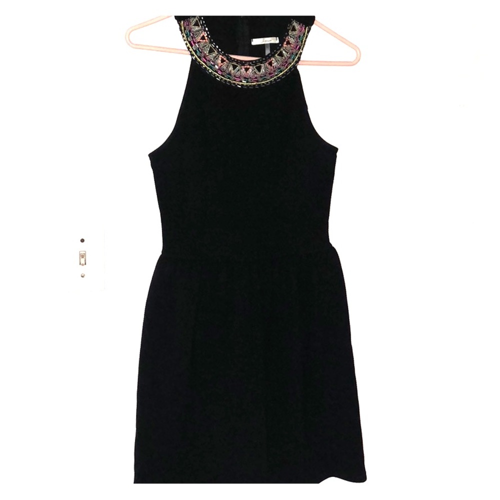 Black fitted dress